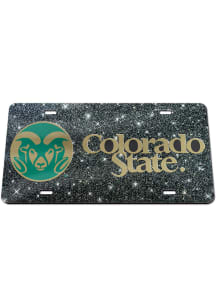 Colorado State Rams Glitter Car Accessory License Plate