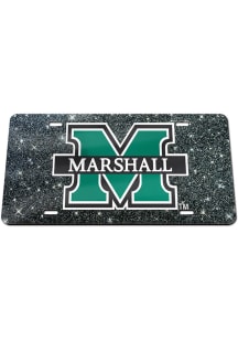 Marshall Thundering Herd Glitter Car Accessory License Plate