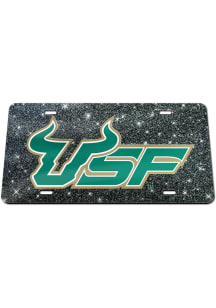 South Florida Bulls Glitter Car Accessory License Plate