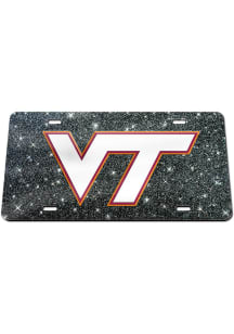 Virginia Tech Hokies Glitter Car Accessory License Plate