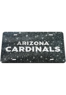 Arizona Cardinals Glitter Car Accessory License Plate