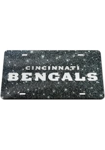 Cincinnati Bengals Glitter Car Accessory License Plate