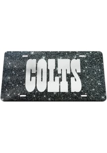 Indianapolis Colts Glitter Car Accessory License Plate