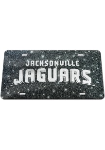Jacksonville Jaguars Glitter Car Accessory License Plate