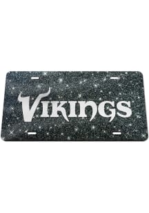 Minnesota Vikings Glitter Car Accessory License Plate