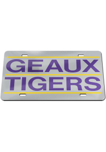 LSU Tigers Geaux Tigers Car Accessory License Plate