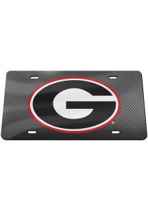 Georgia Bulldogs Grey Carbon Car Accessory License Plate