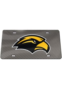 Southern Mississippi Golden Eagles Carbon Car Accessory License Plate