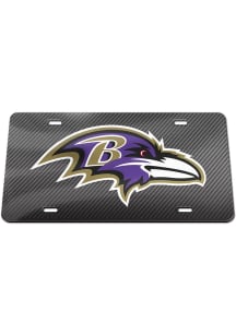 Baltimore Ravens Carbon Car Accessory License Plate