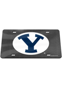 BYU Cougars Carbon Car Accessory License Plate