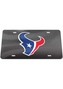 Houston Texans Carbon Car Accessory License Plate