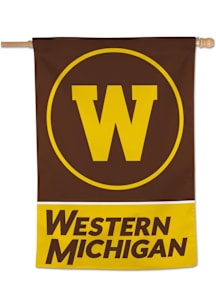 Western Michigan Broncos 28x40 Silk Screen Sleeve Banner - Brown