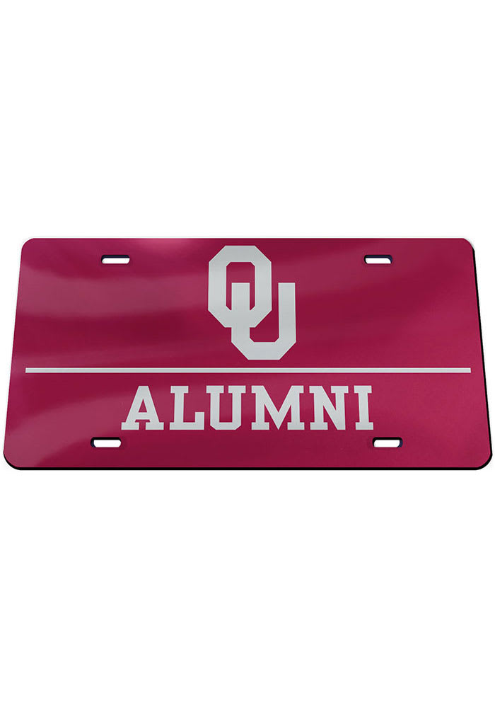 Oklahoma All Metal NCAA OU Sooners Alumni License Plate Frame