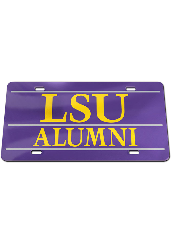 LSU Tigers Alumni Car Accessory License Plate