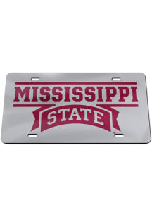 Mississippi State Bulldogs Inlaid Color Logo Car Accessory License Plate