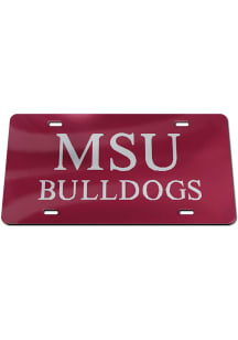Mississippi State Bulldogs Inlaid Car Accessory License Plate