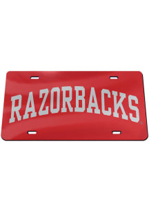 Arkansas Razorbacks Inlaid Car Accessory License Plate