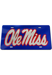 Ole Miss Rebels Inlaid Car Accessory License Plate