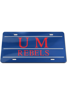 Ole Miss Rebels Inlaid Car Accessory License Plate