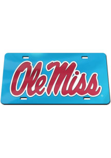 Ole Miss Rebels Inlaid Car Accessory License Plate