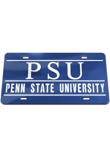 Penn State Nittany Lions Blue  Inlaid License Plate