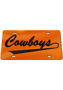 Oklahoma State Cowboys Inlaid Car Accessory License Plate