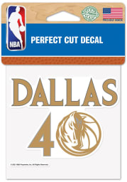 Dallas Mavericks City Edition 4x4 Auto Decal - White