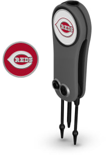 Cincinnati Reds Ball Marker Switchblade Divot Tool