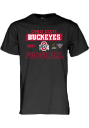 Ohio State Buckeyes Black 2020 College Football Playoff Bound Short Sleeve T Shirt