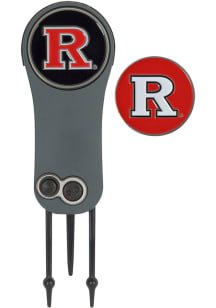 Black Rutgers Scarlet Knights Ball Marker Switchblade Divot Tool