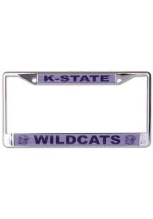 K-State Wildcats   Lavender Metallic Inlaid License Frame