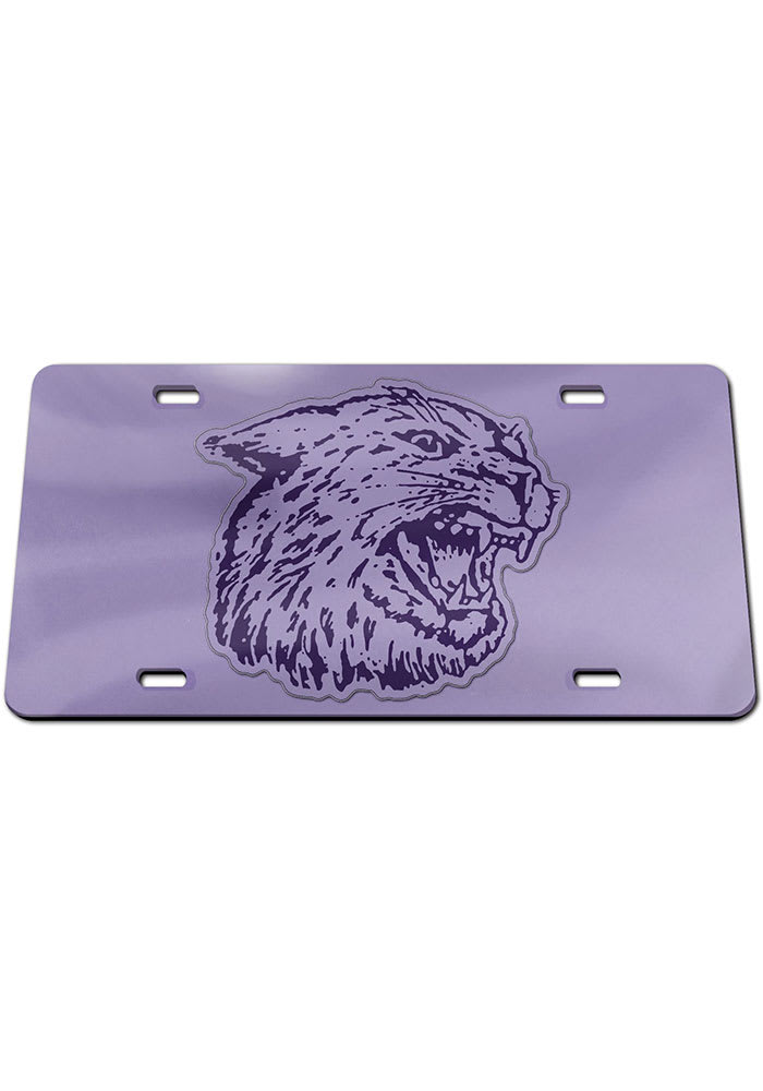 K-State Wildcats Lavender Inlaid Car Accessory License Plate