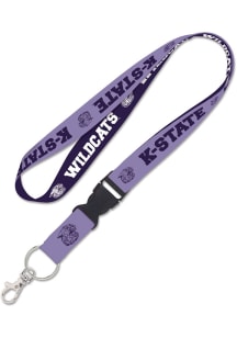 K-State Wildcats Lavender 1 inch Buckle Lanyard