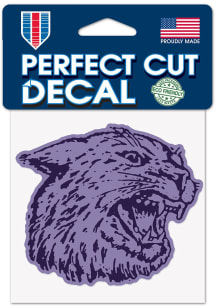 K-State Wildcats Lavender 4x4 Inch Auto Decal - Purple