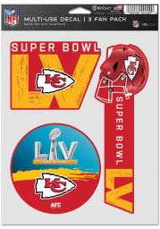 Kansas City Chiefs Super Bowl LV Bound 5.5x7.75 Auto Decal - Red