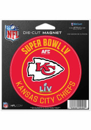 Kansas City Chiefs Super Bowl LV Bound 4.5x6 Magnet