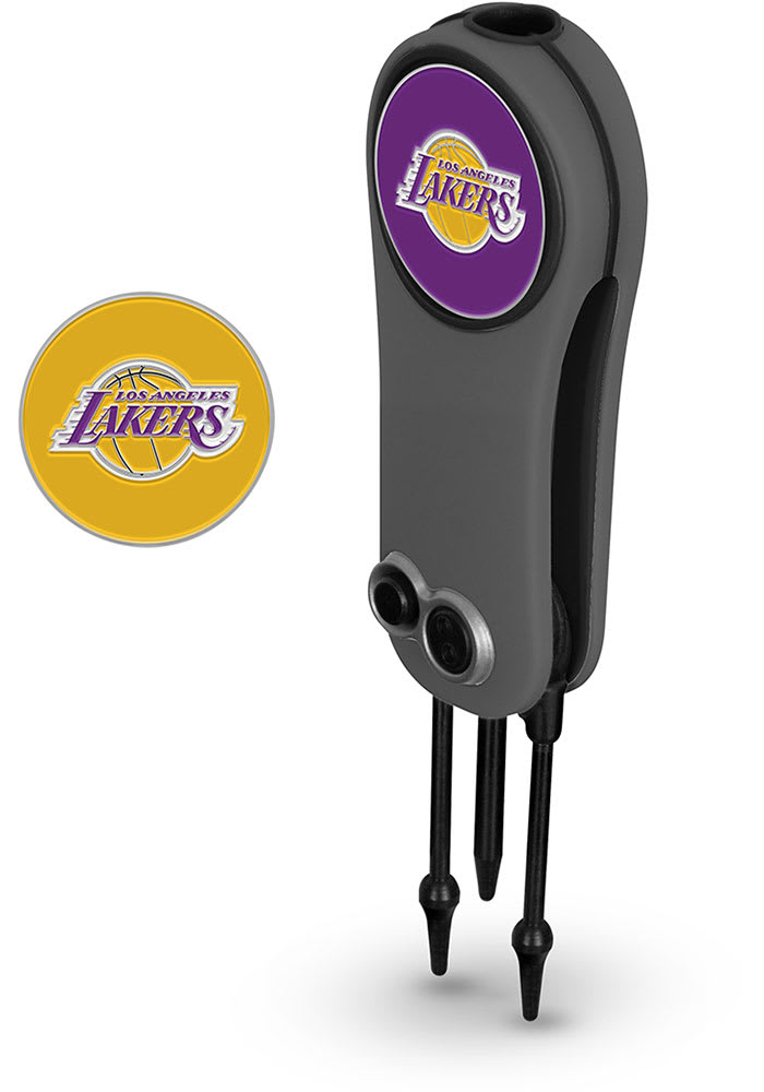 Los Angeles Lakers Ball Marker Switchblade Divot Tool