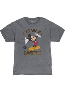 Iowa Hawkeyes Grey Dis Right Here Mickey Short Sleeve Fashion T Shirt