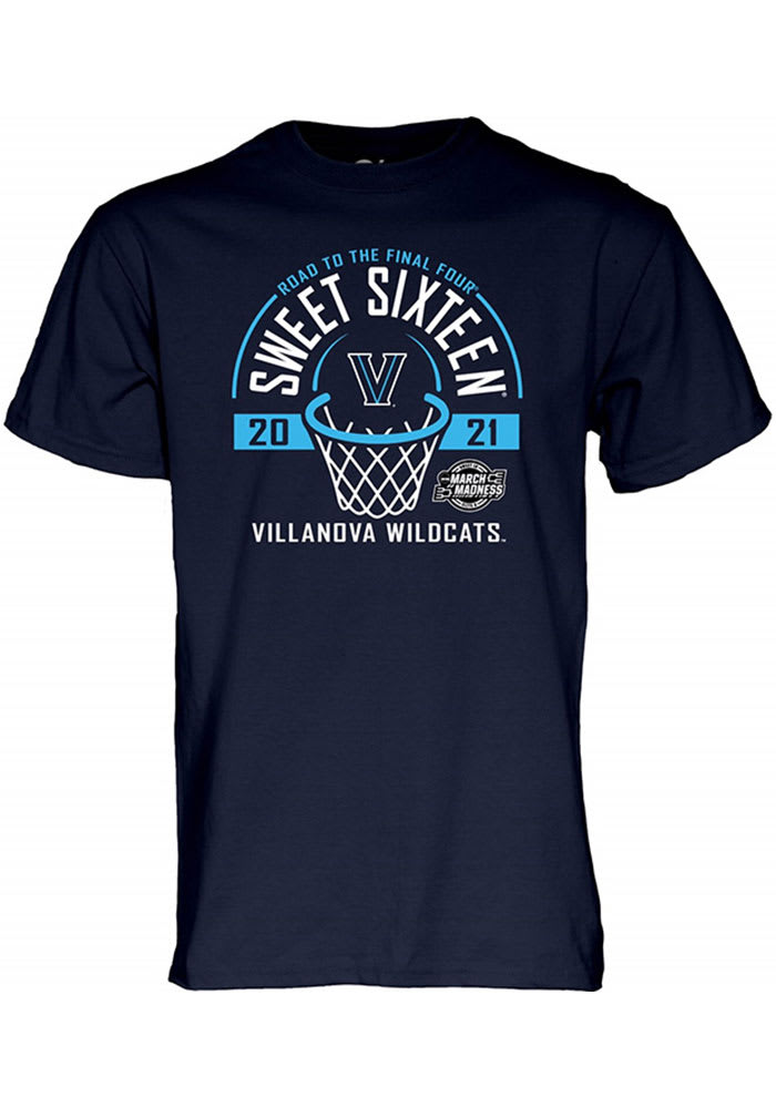 Villanova Wildcats Navy Blue 2021 Sweet Sixteen Short Sleeve T Shirt