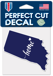4X4 State Shape Auto Decal - Blue
