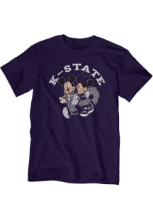 K-State Wildcats Purple Dis College Fever Short Sleeve Fashion T Shirt