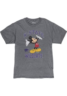 K-State Wildcats Grey Dis Right Here Mickey Short Sleeve Fashion T Shirt