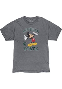Michigan State Spartans Grey Dis Right Here Mickey Short Sleeve Fashion T Shirt