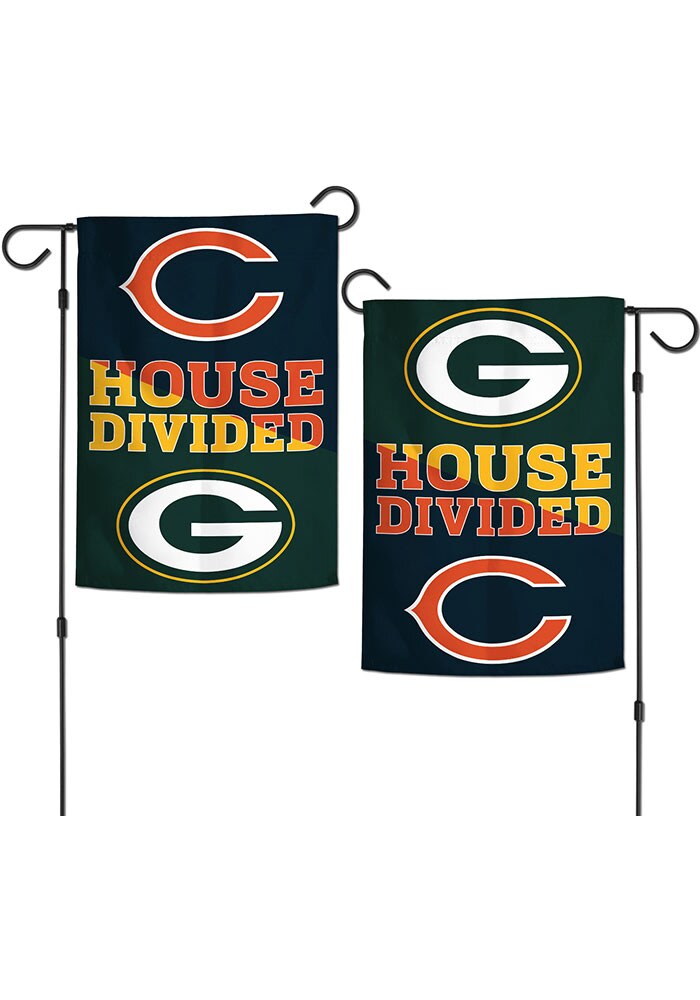 Chicago Cubs vs St. Louis Cardinals House Divided Garden Flag