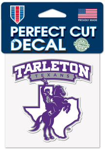 Tarleton State Texans 4x4 Full Color Auto Decal - Purple