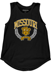 Missouri Tigers Womens Black Muscle Tank Top