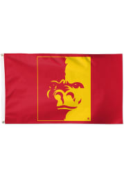 Pitt State Gorillas 3x5 Foot Red Silk Screen Grommet Flag