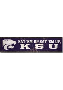 K-State Wildcats 1.5x6 Wood Magnet