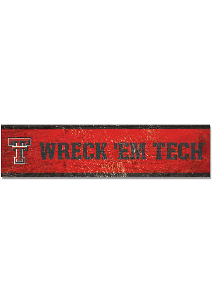 Texas Tech Red Raiders 1.5x6 Wood Magnet
