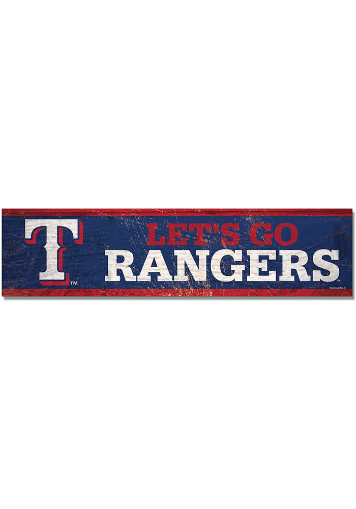 Texas Rangers 1.5x6 Wood Magnet